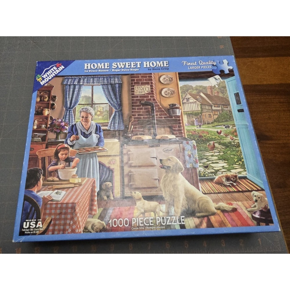 1000 Piece White Mountain Puzzle HOME SWEET HOME - Pre-owned